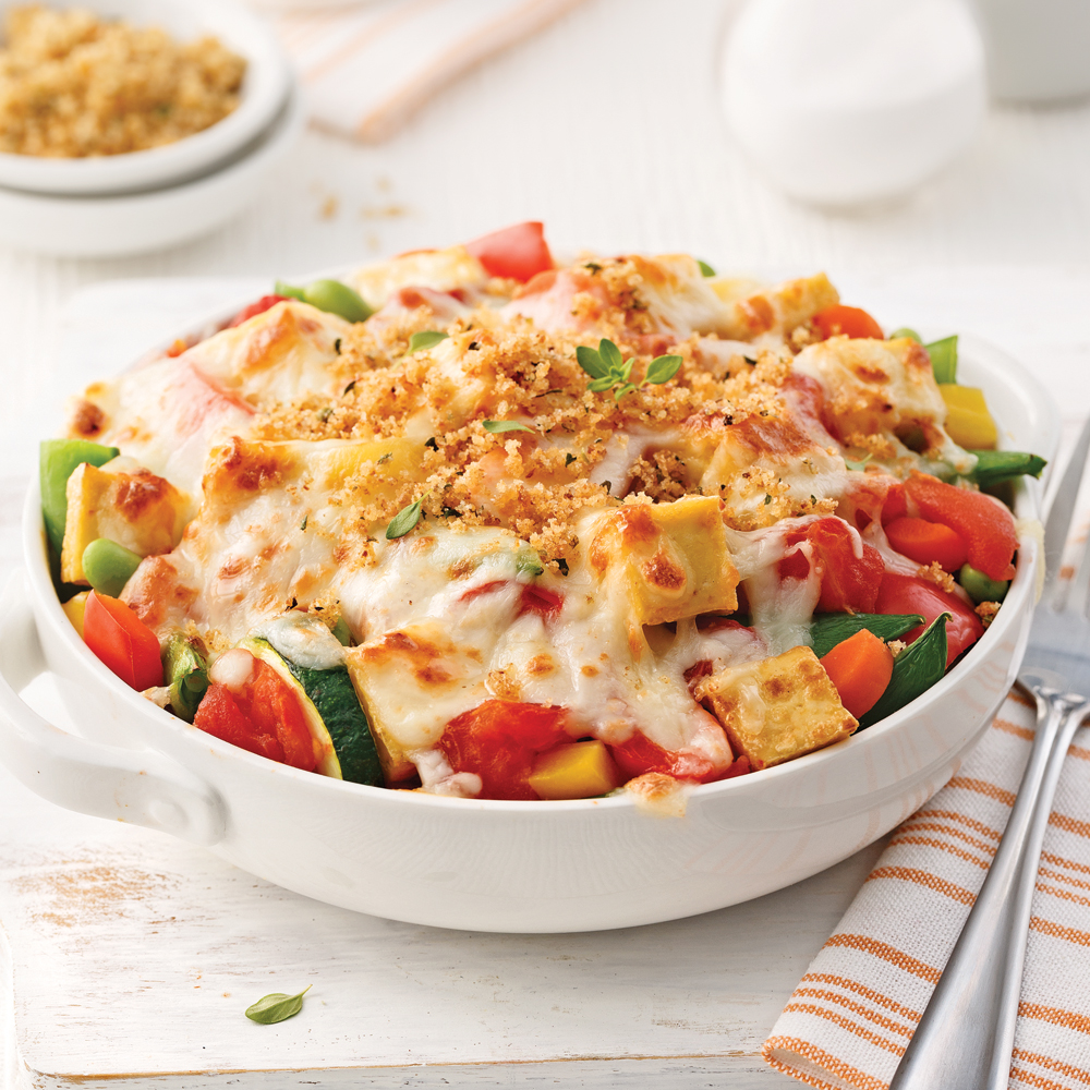 casserole de legumes et tofu